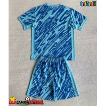 Camisa de Futebol Estados Unidos Goleiro Equipamento Principal Infantil Copa America 2024 Manga Curta (+ Calças curtas)